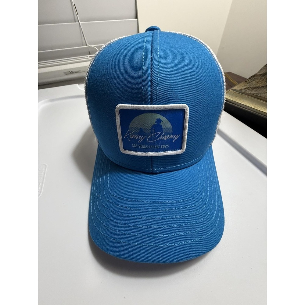 Kenny Chesney Hat Cap Snap Back Blue Mesh Trucker Las Vegas Sphere 2025 Mens